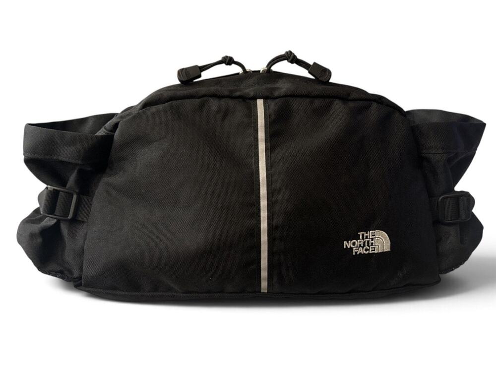 The North Face Vtg Explore Hip Pack Black Base Camp Material 3 Liter Crossbody